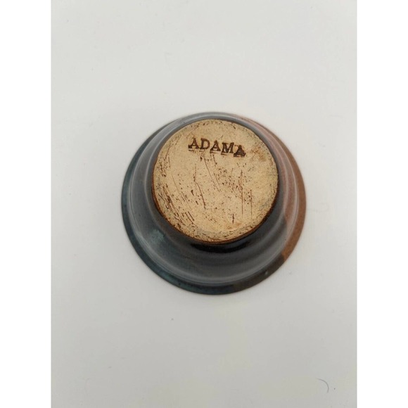 One Adama Pottery Egg Cooker Handmade Blue and Tan USA For Microwave - Picture 3 of 3